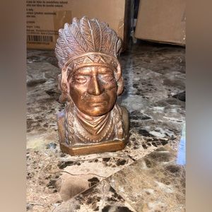 Antique Still Indian/Native American ironcast Piggybank